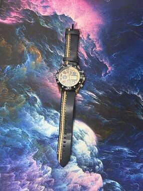 Naviforce NF8018 Chronograph Watch Rose Gold Black